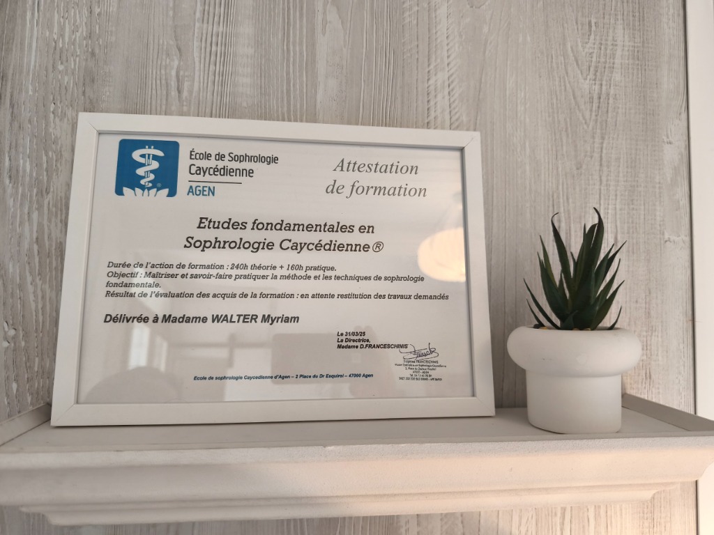 photo diplome Myriam WALTER