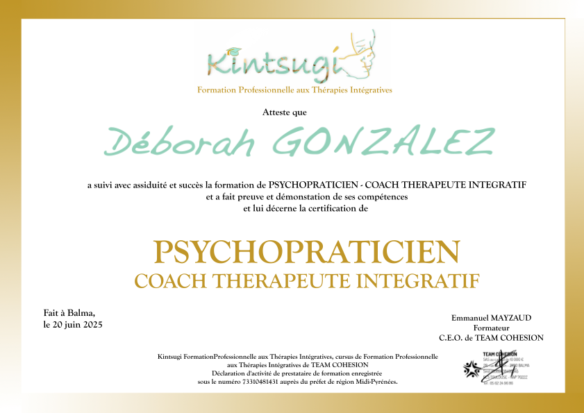photo diplome Déborah Gonzalez 