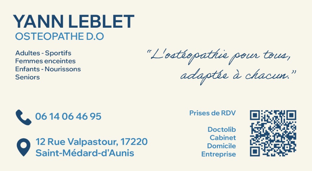 photo activite Yann LEBLET OSTEOPATHE D.O