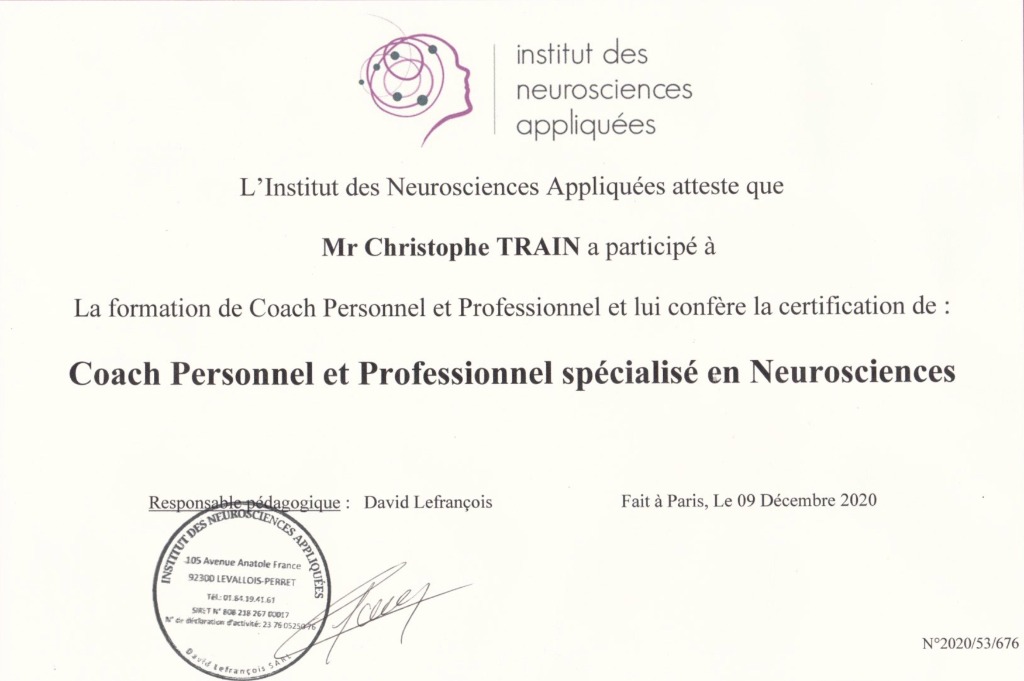 photo diplome MR CHRISTOPHE TRAIN