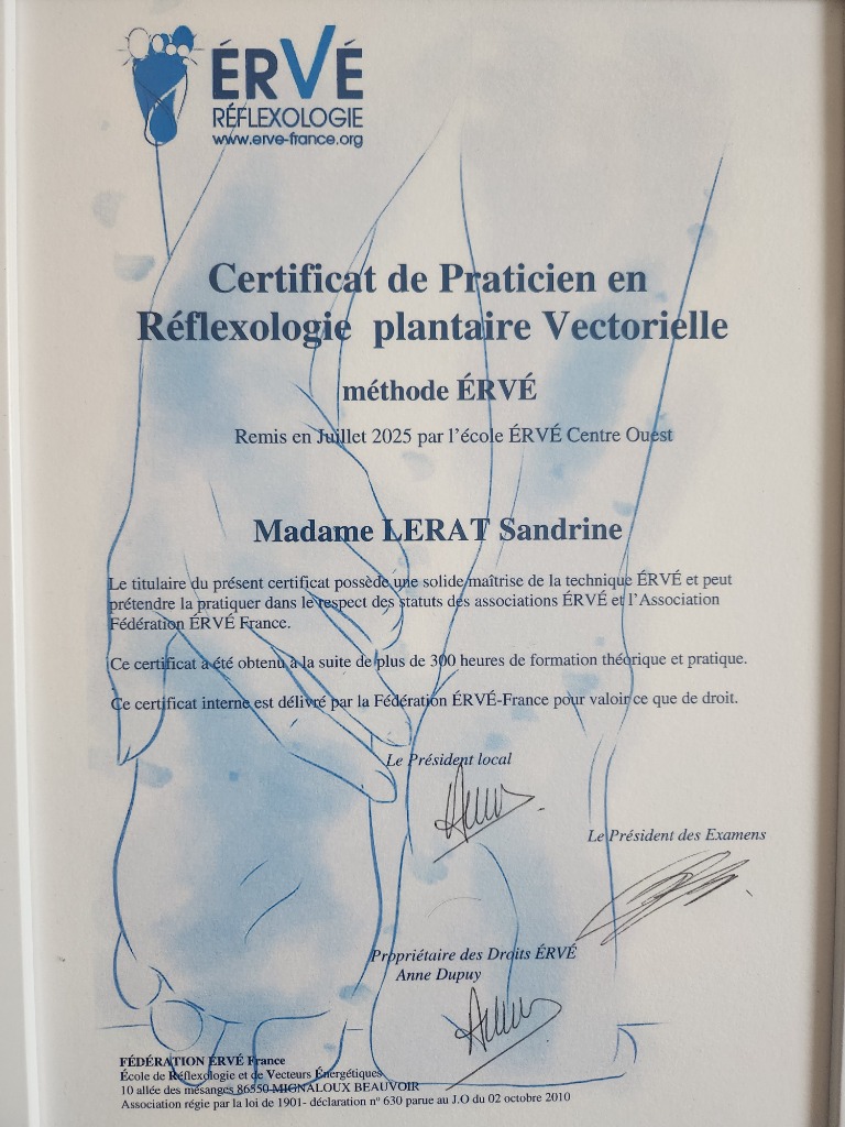 photo diplome Sandrine LERAT
