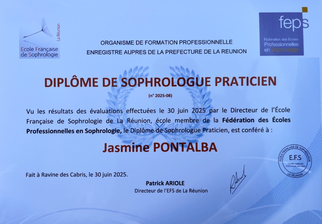 photo diplome Jasmine PONTALBA 