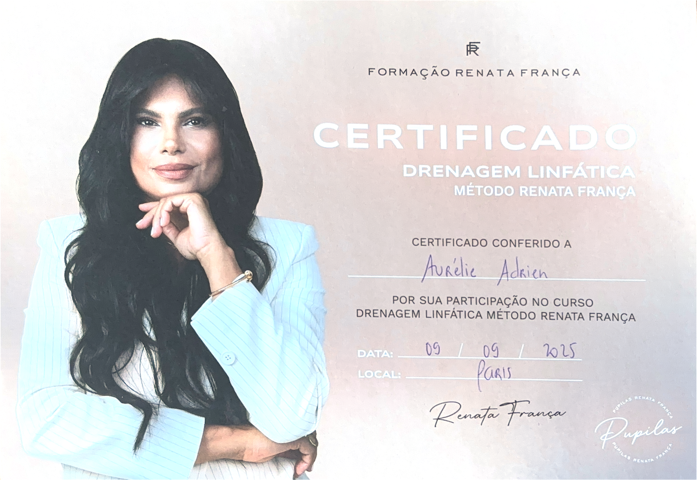 photo diplome Aurélie ADRIEN (Dietology)