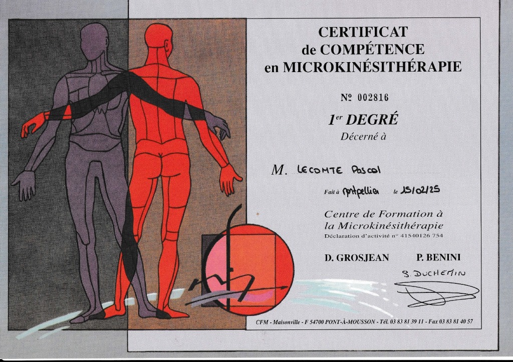 photo diplome LECOMTE Pascal