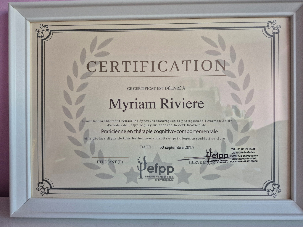 photo diplome Myriam RIVIERE