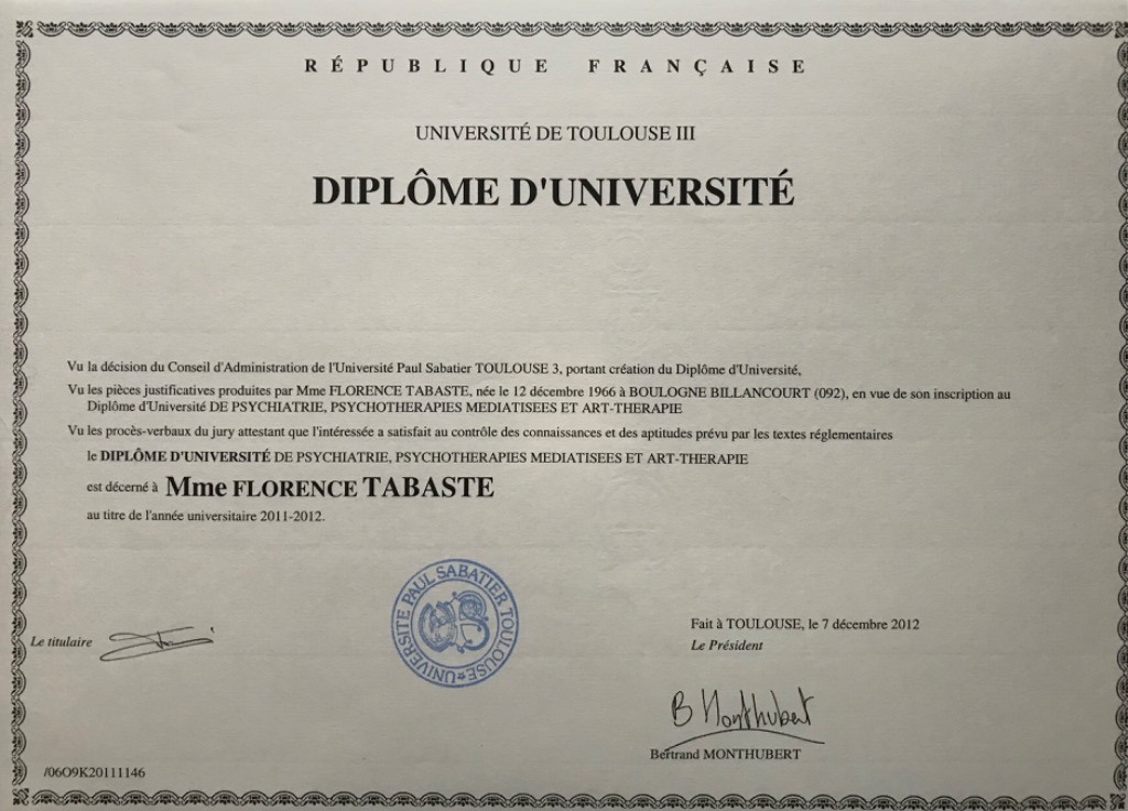 photo diplome Florence Louis