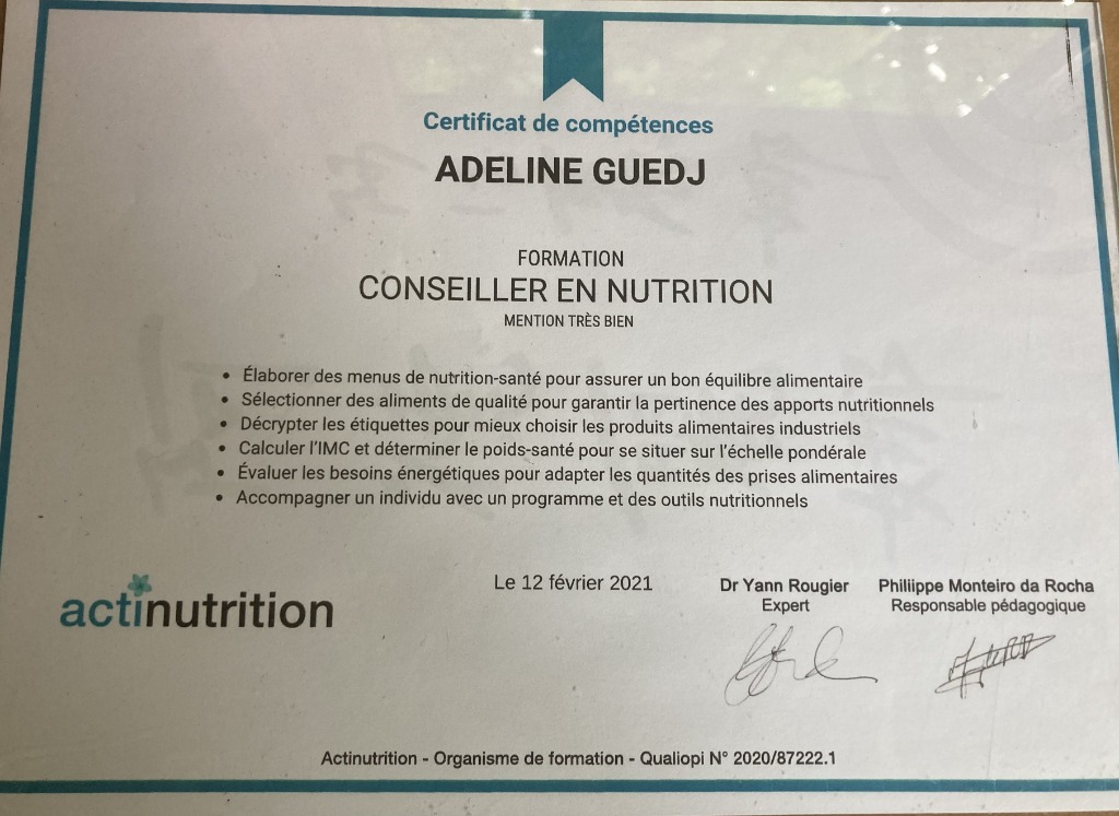 photo diplome Adeline guedj