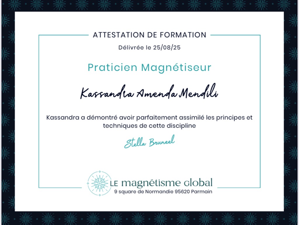 photo diplome Kassandra mendili 