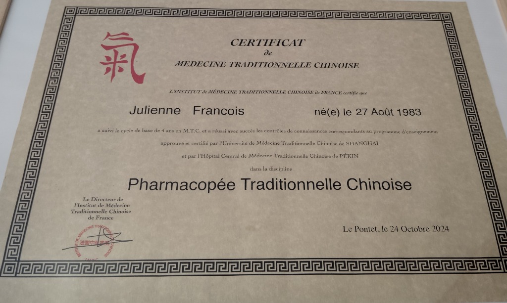 photo diplome François Julienne