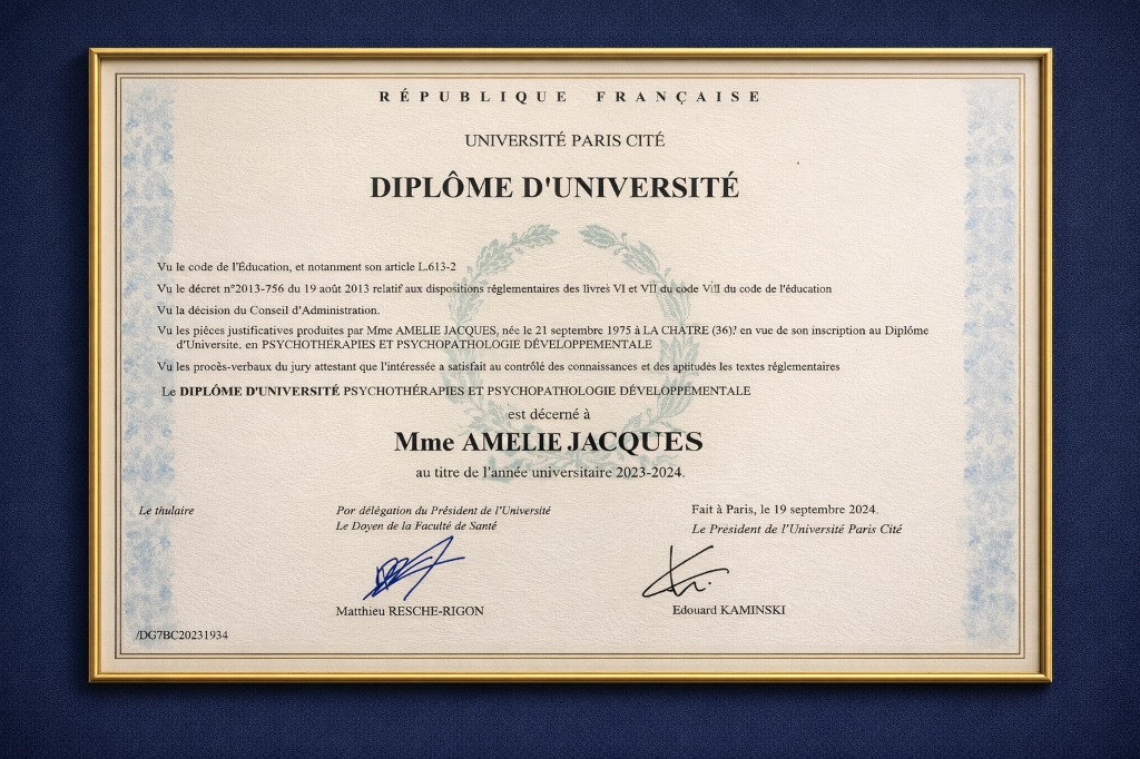 photo diplome Amélie JACQUES 