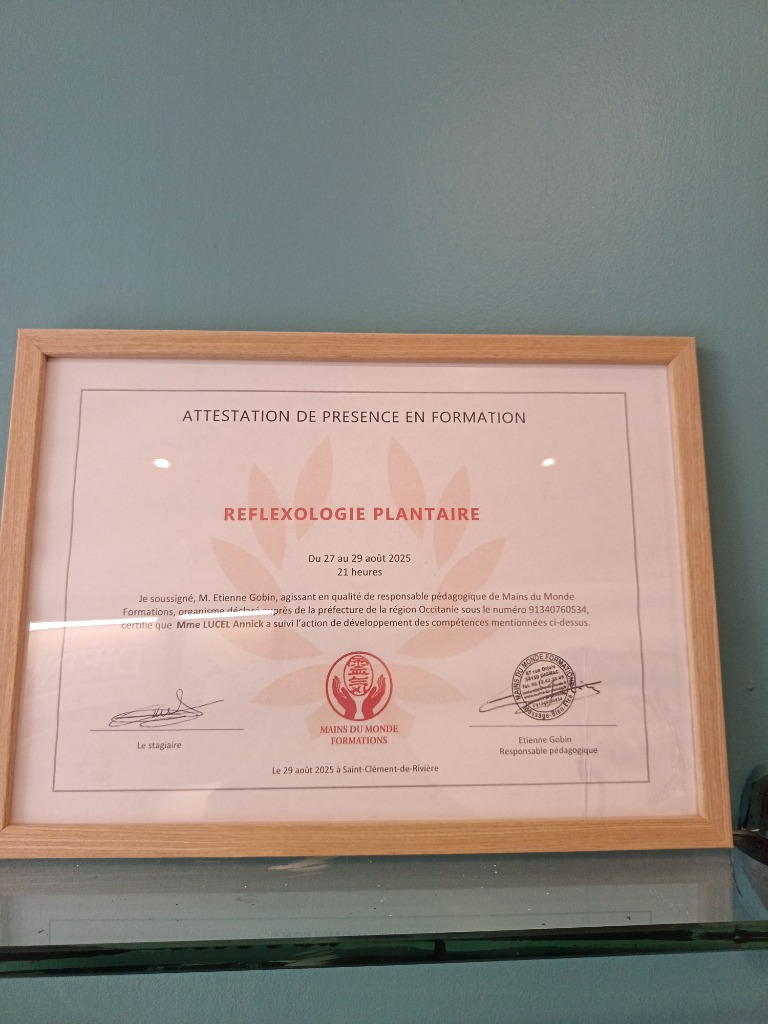 photo diplome Annick Lucel 