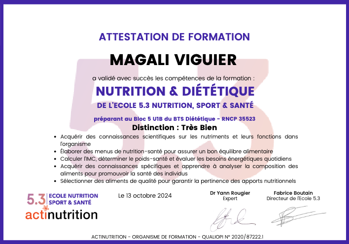 photo diplome M Luxopuncture & Bien-Être | Magali Viguier