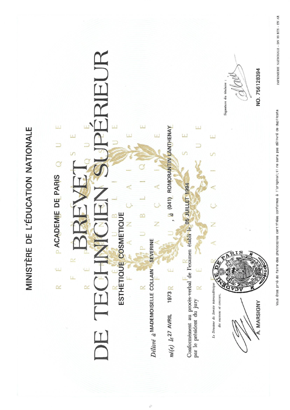 photo diplome DERMOPEEL