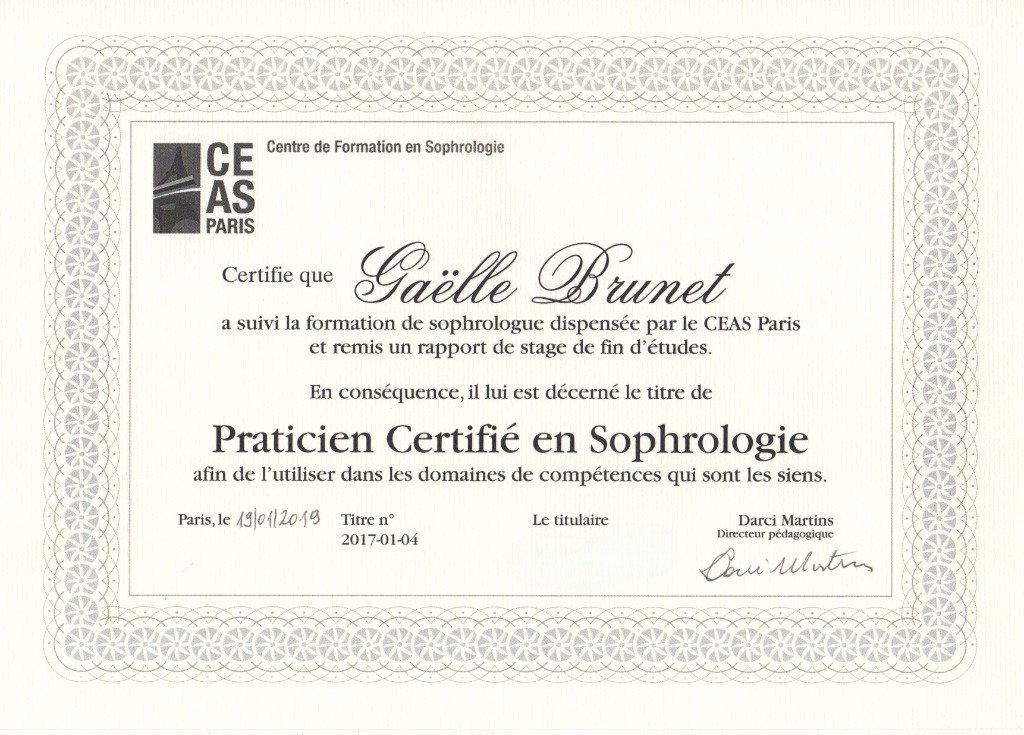 photo diplome Gaëlle Brunet