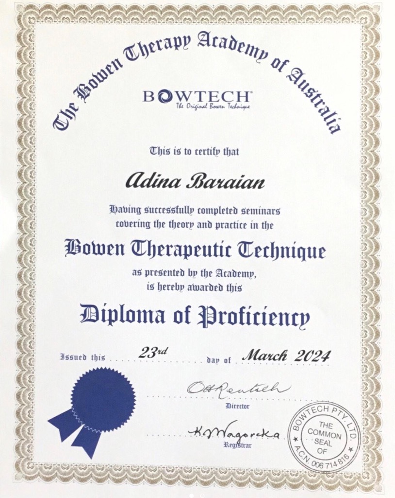 photo diplome Adina Baraian 