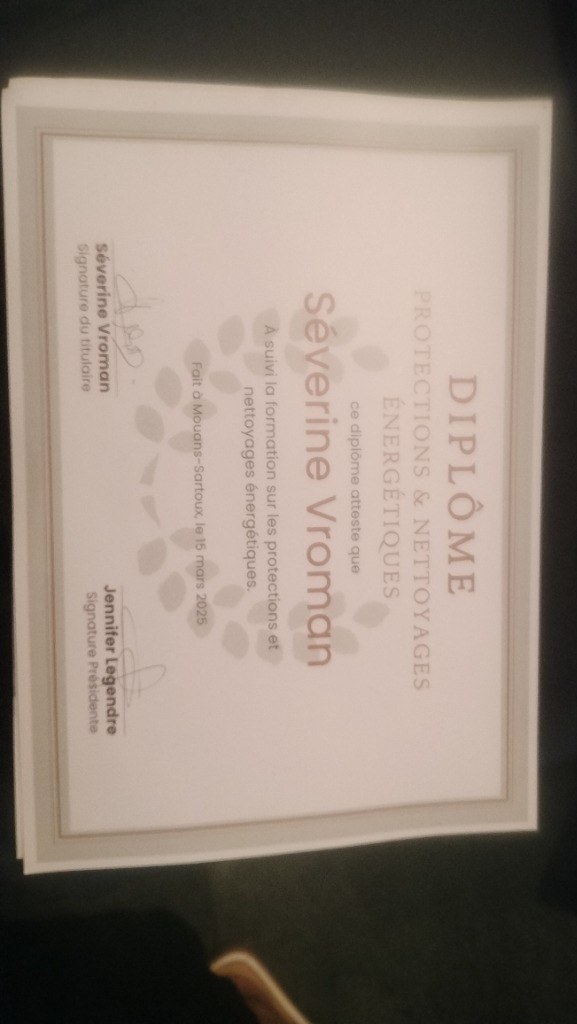 photo diplome Séverine vroman 