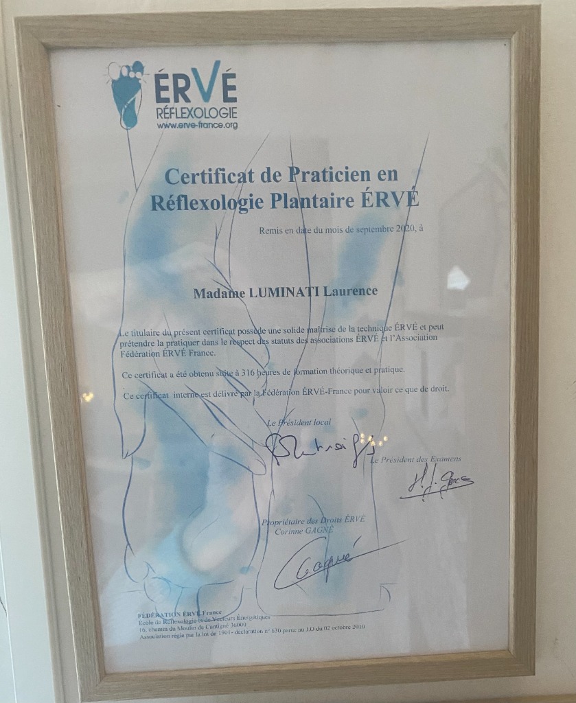 photo diplome Laurence Luminati