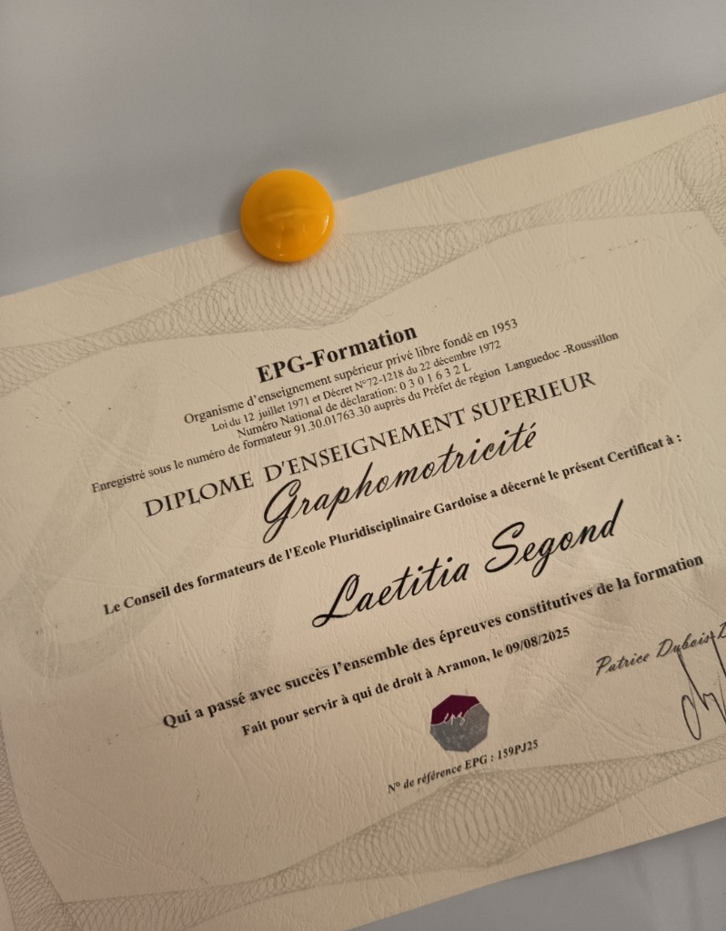 photo diplome LAETITIA SEGOND