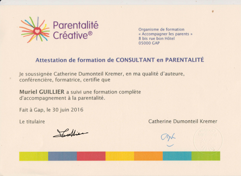 photo diplome Muriel Guillier