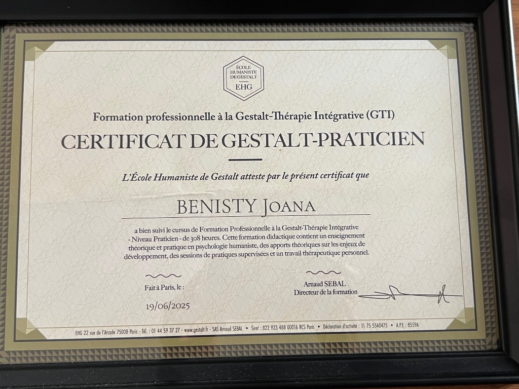 photo diplome Joana Benisty