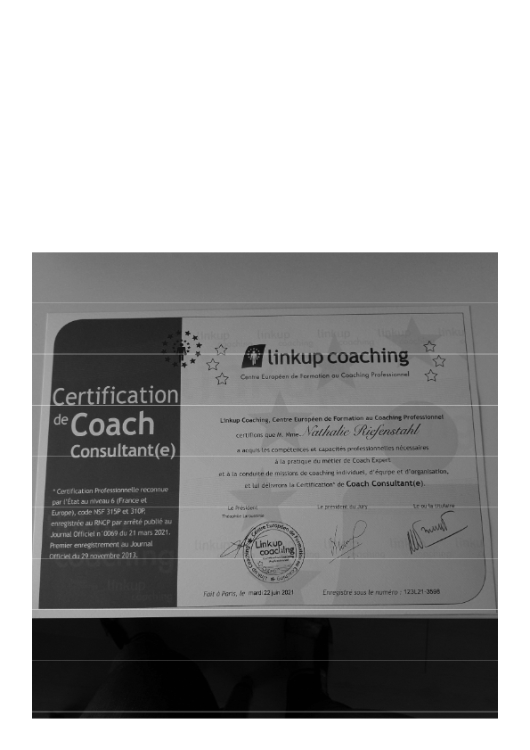 photo diplome Nathalie RIEFENSTAHL