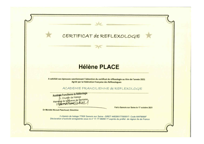 photo diplome Hélène Place
