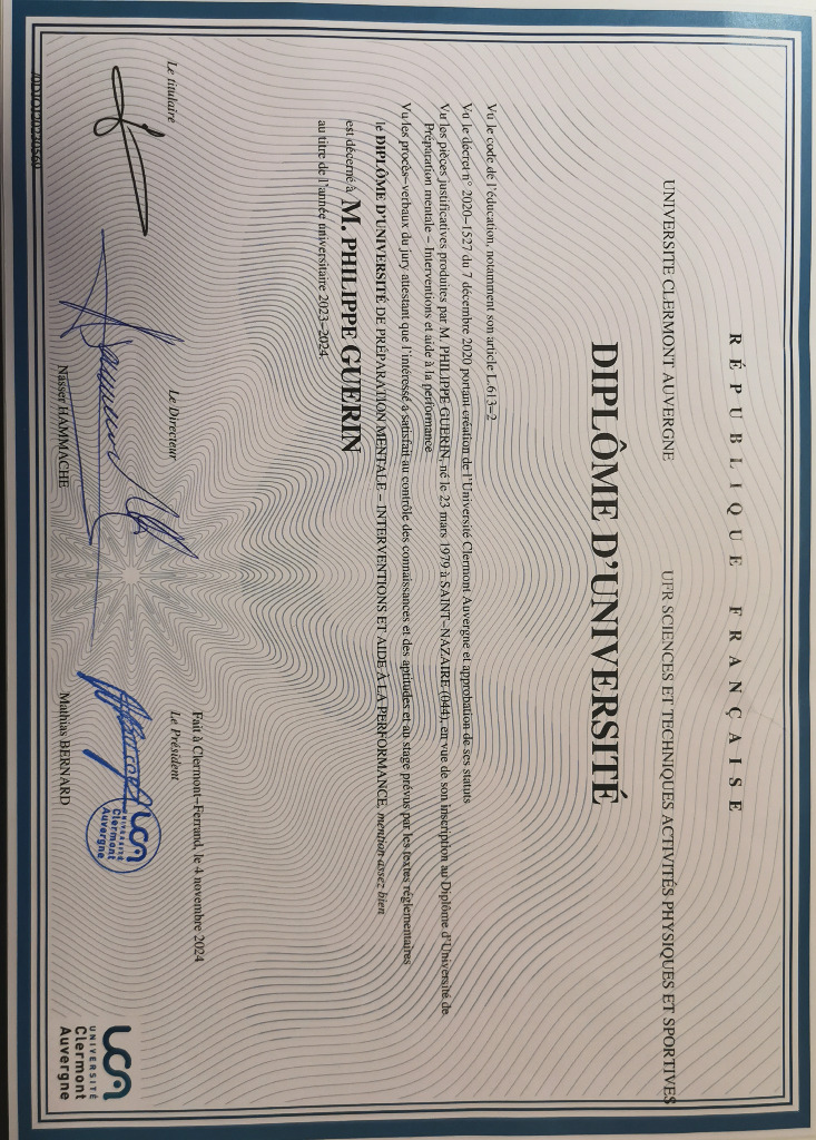 photo diplome Philippe Guérin