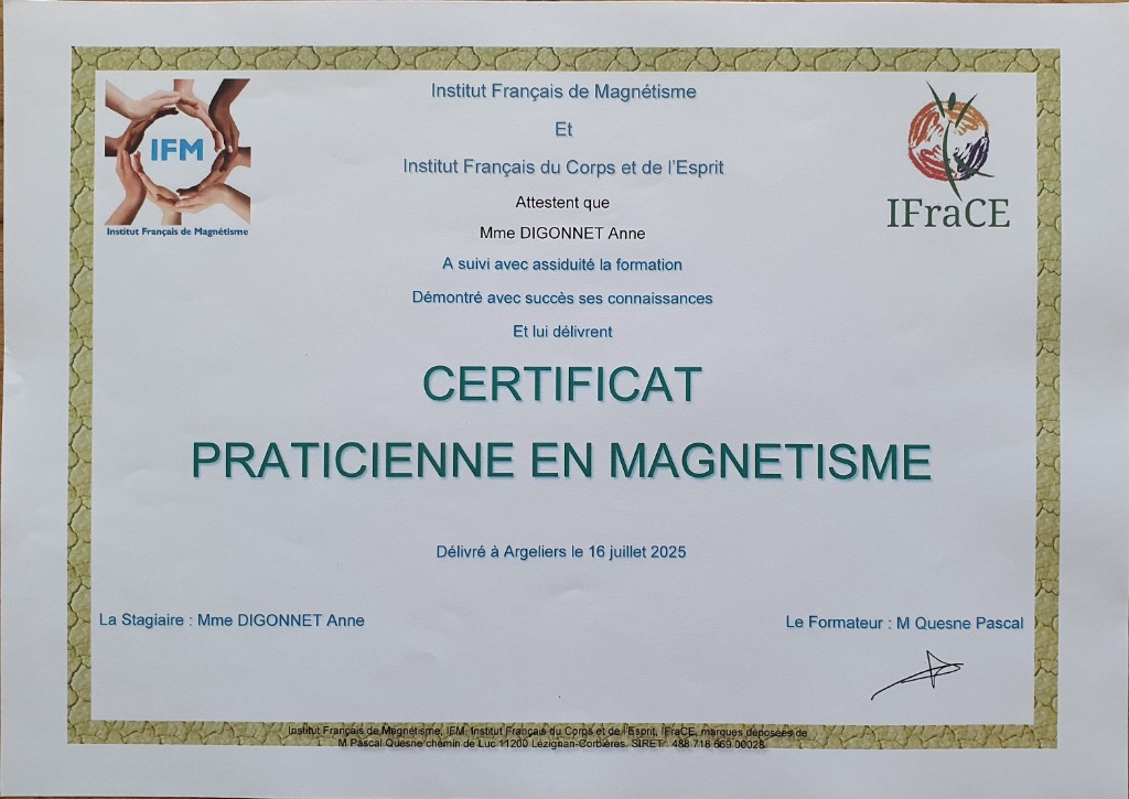 photo diplome ANNE DIGONNET