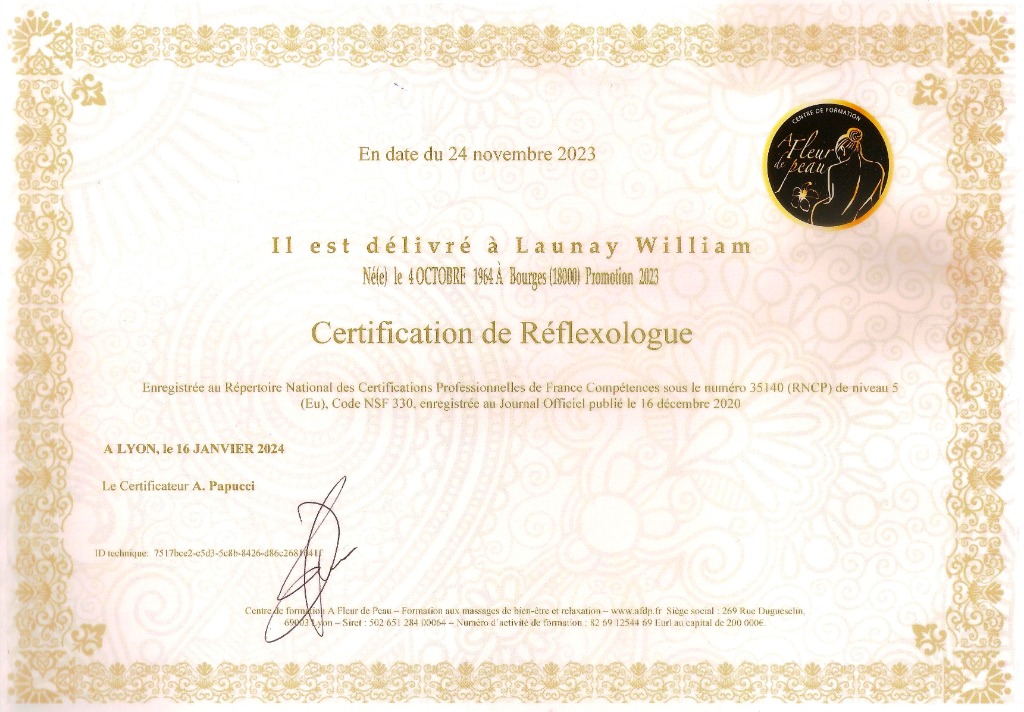 photo diplome Reflexo William