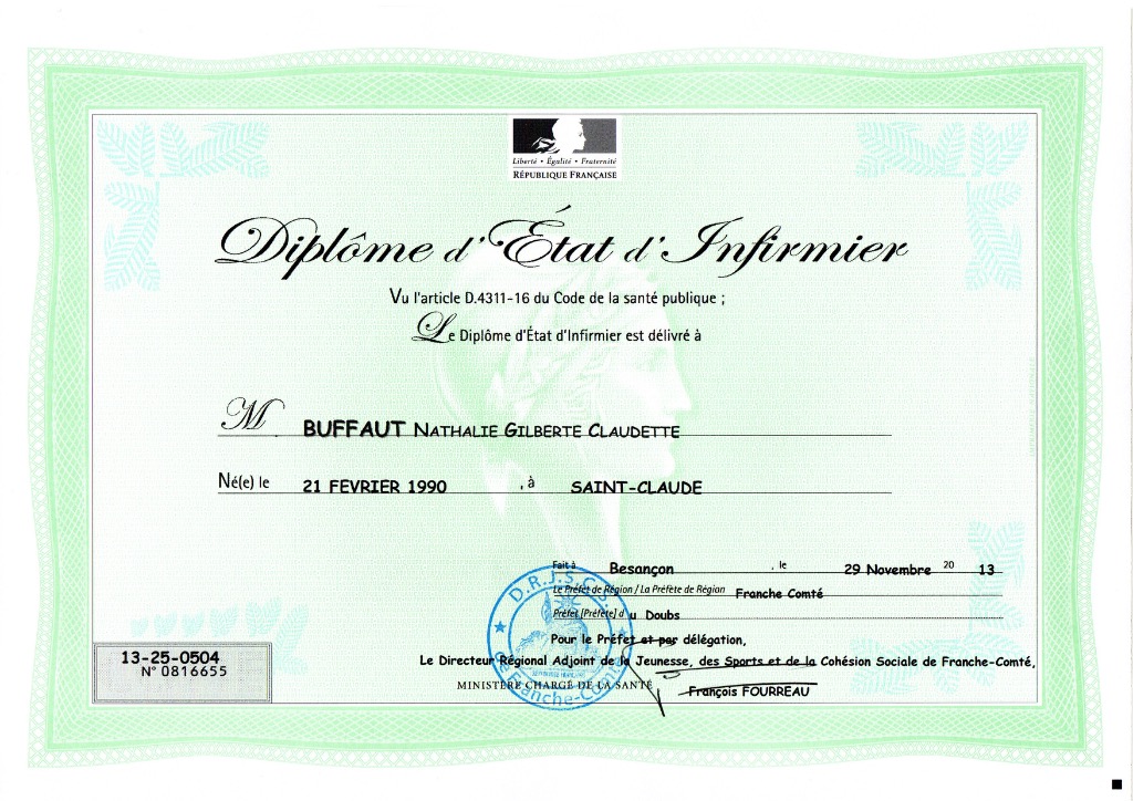 photo diplome Les Cîmes du Bien-Naître