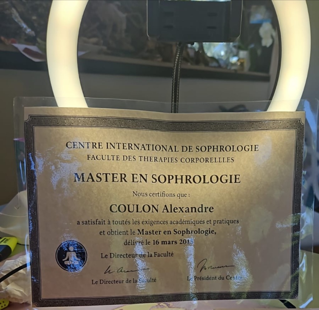 photo diplome Alexandre Ezio COULON