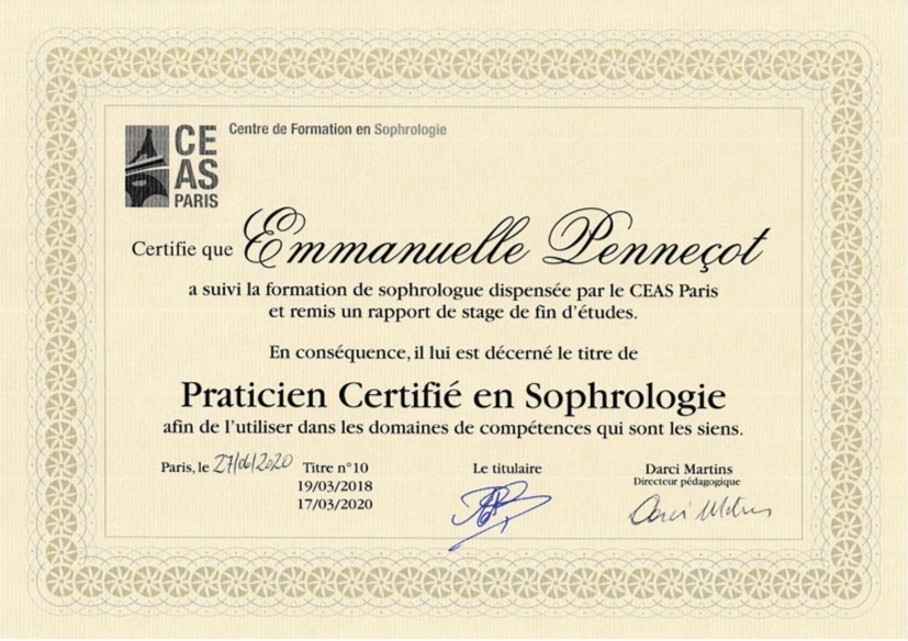 photo diplome Emmanuelle Penneçot