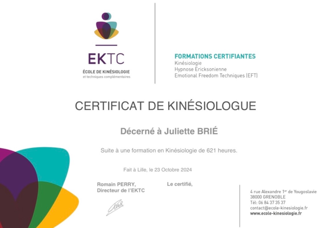 photo diplome Juliette Brié