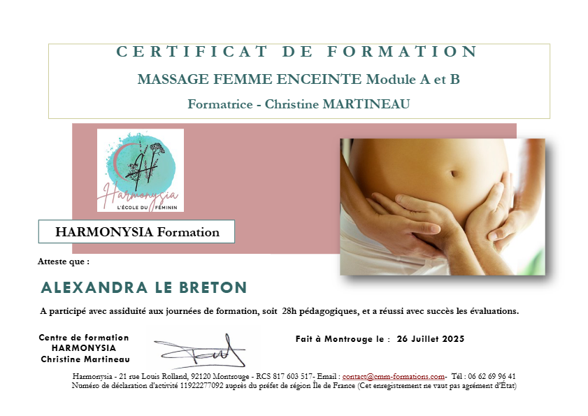 photo diplome Alexandra Le breton