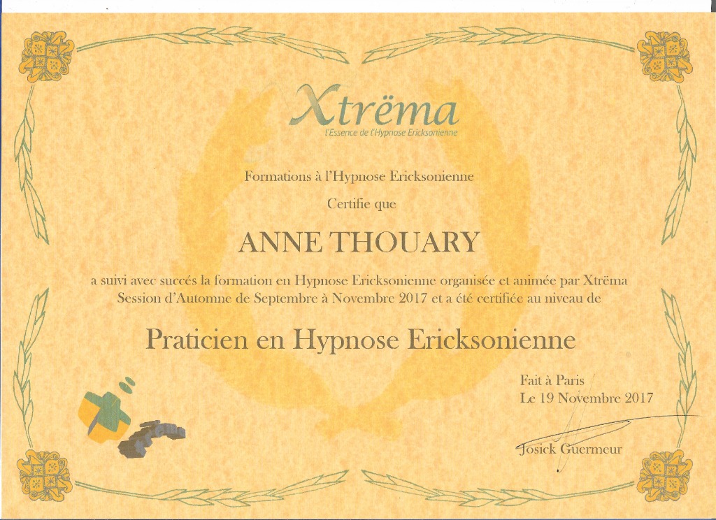 photo diplome ANNE THOUARY