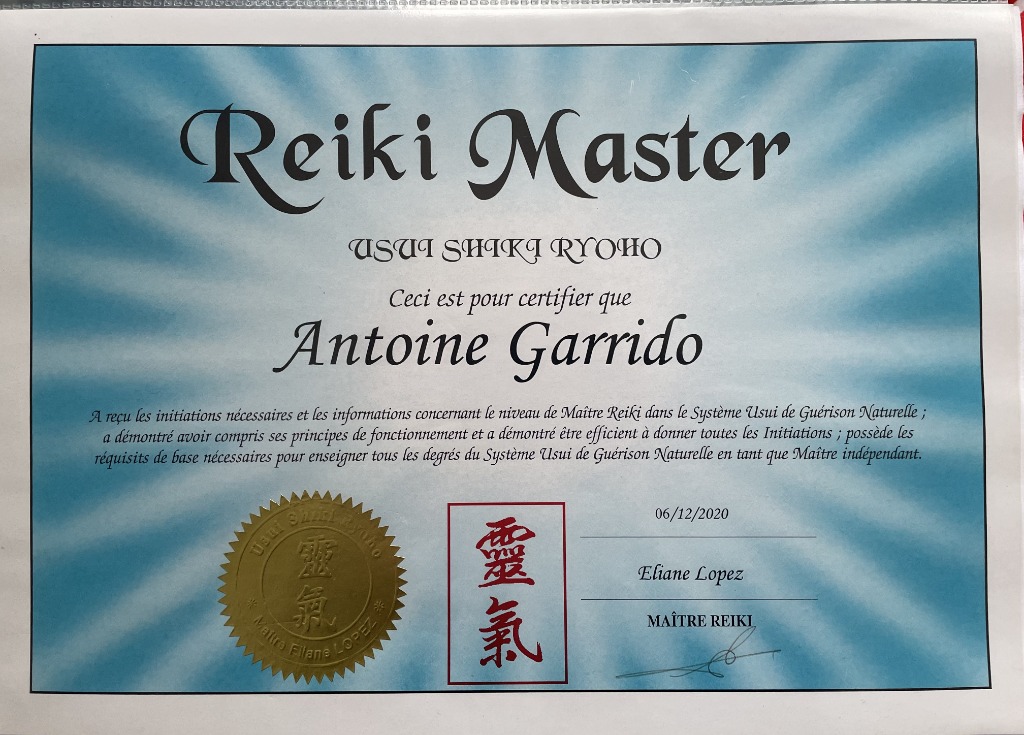 photo diplome Antoine GARRIDO