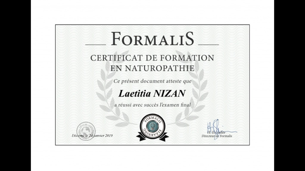 photo diplome Laetitia NIZAN