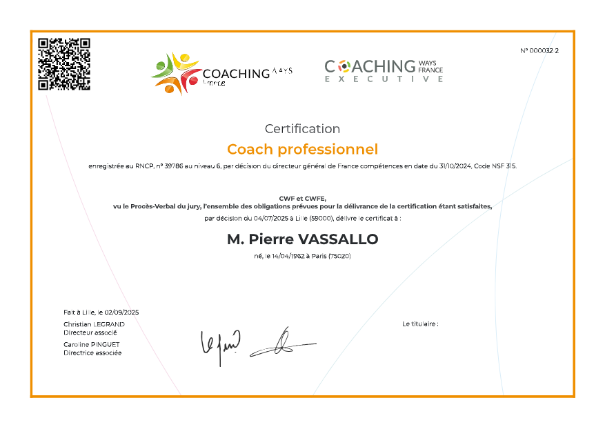 photo diplome Pierre VASSALLO