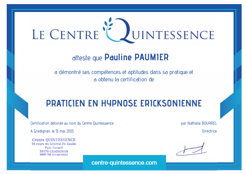 photo diplome Pauline Paumier