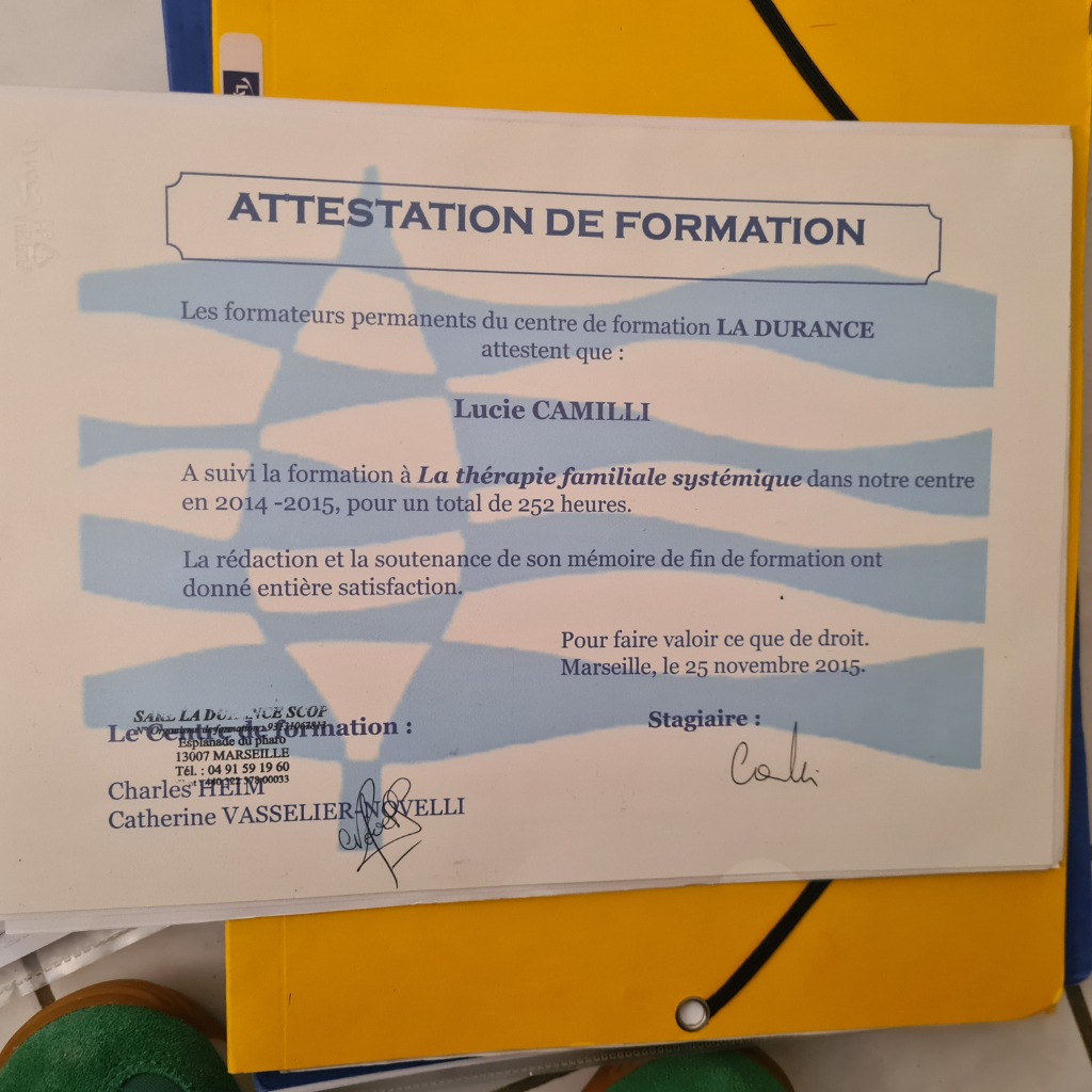 photo diplome Lucie Camilli 