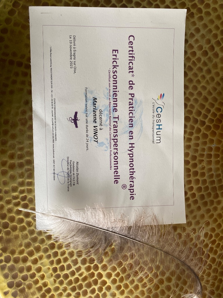 photo diplome La Grâce de l’Être