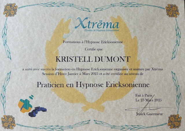 photo diplome Kristell Dumont