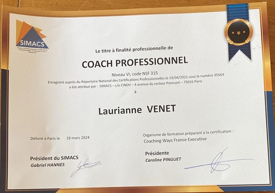 photo diplome Laurianne Venet