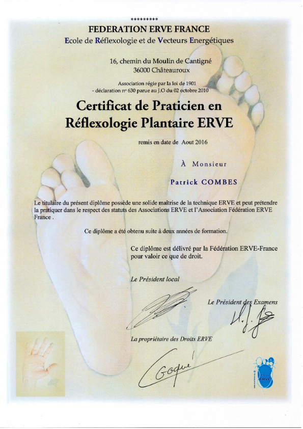 photo diplome Patrick Combes