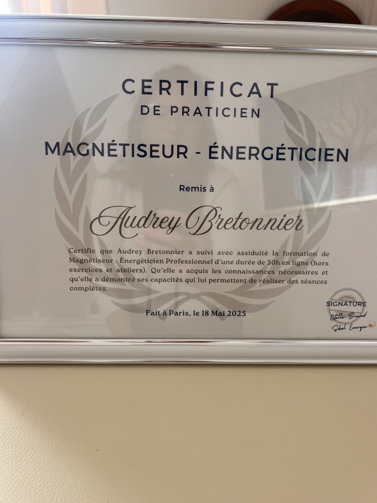 photo diplome Audrey Bretonnier