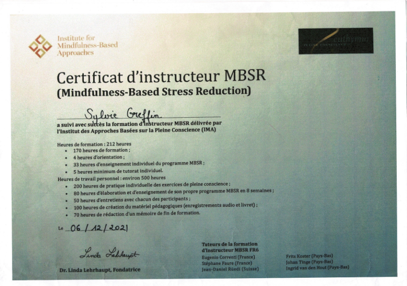 photo diplome Sylvie Greffin