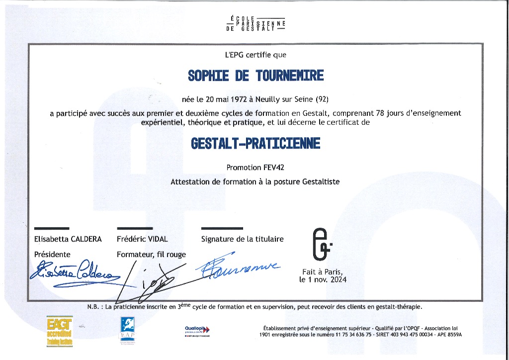 photo activite Sophie de Tournemire