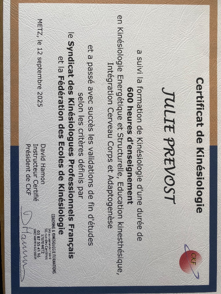 photo diplome Prevost Julie 