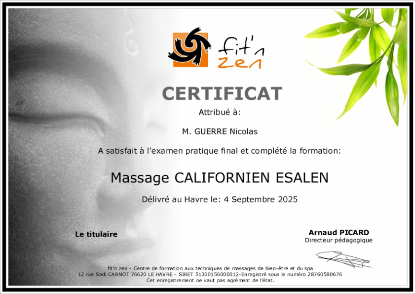 photo diplome Nicolas Guerre