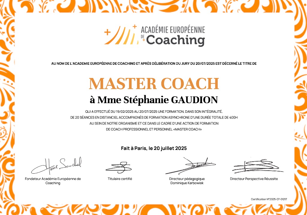 photo diplome Stéphanie Gaudion